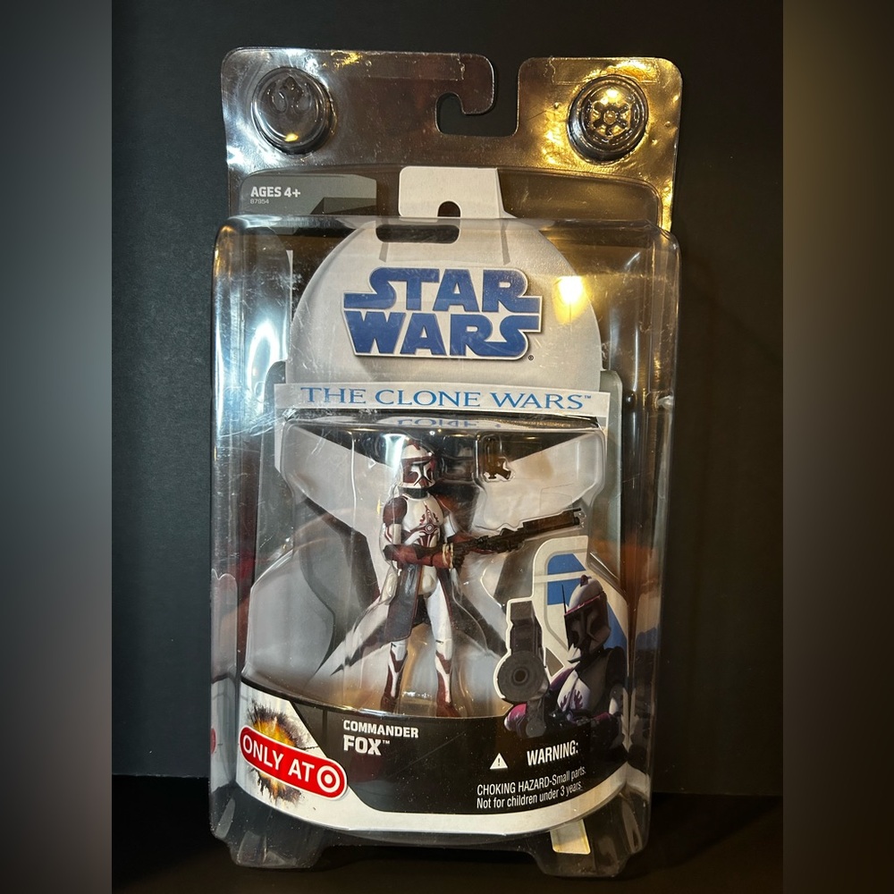 Star Wars The Clone Wars Commander Fox - NEW in original protective case.